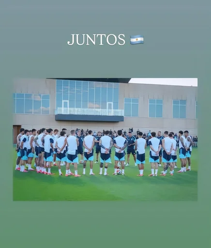 梅西社媒晒训练照 卫冕冠军即将登场并肩作战🇦🇷