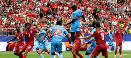 世界杯-葡萄牙1-1战平民主刚果 内维斯进球C罗未破门