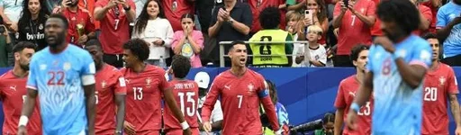 世界杯-葡萄牙1-1战平民主刚果 内维斯进球C罗未破门