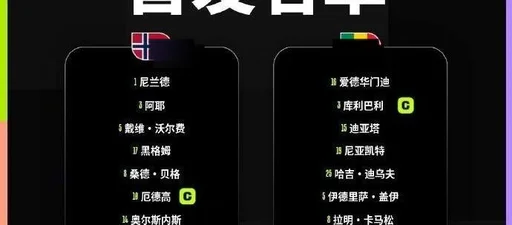 挪威对阵塞内加尔首发名单公布 哈兰德与马内正面对决 厄德高与杰克逊出战